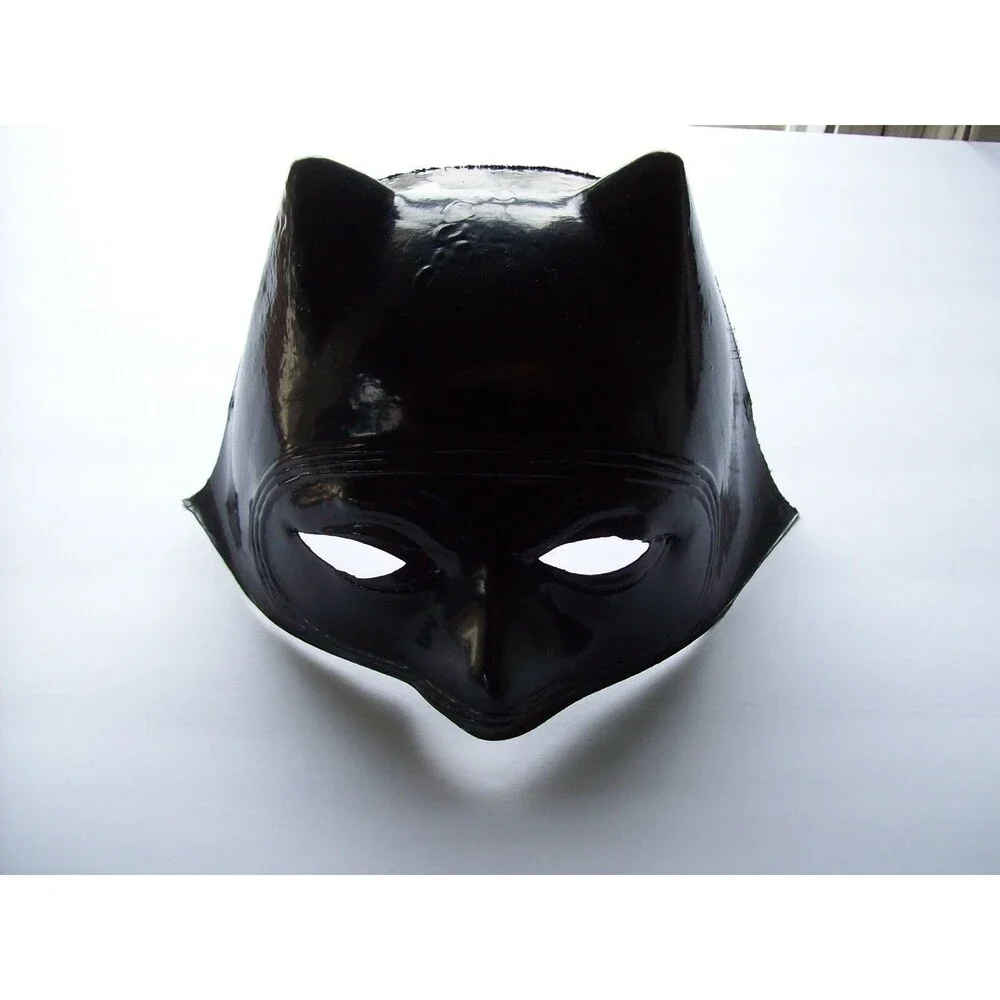Batman Mask Vintage Halloween Costume Cowl New Old Stock Soft Plastic SuperHero